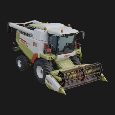 Combine Harvester Model Design 12 3D Print Model