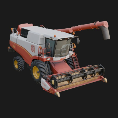 Combine Harvester Model Design 16 3D Print Model