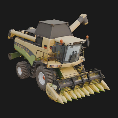 Combine Harvester Model Design 18 3D Print Model