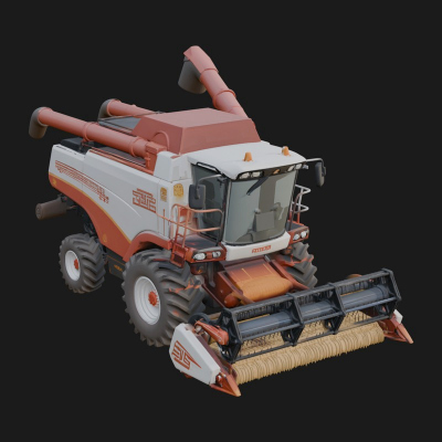 Combine Harvester Model Design 19 3D Print Model