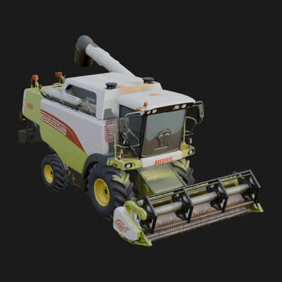 Combine Harvester Model Design 22 3D Print Model