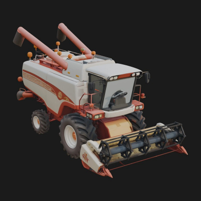 Combine Harvester Model Design 3 3D Print Model