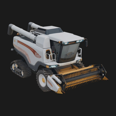 Combine Harvester Model Design 4 3D Print Model