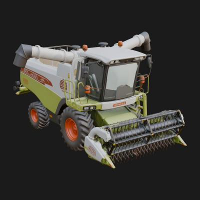 Combine Harvester Model Design 5 3D Print Model
