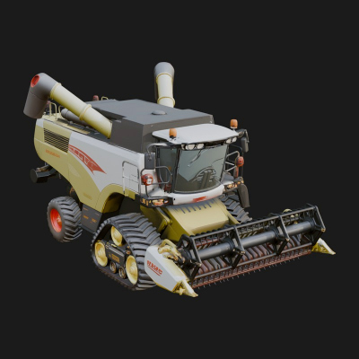 Combine Harvester Model Design 6 3D Print Model