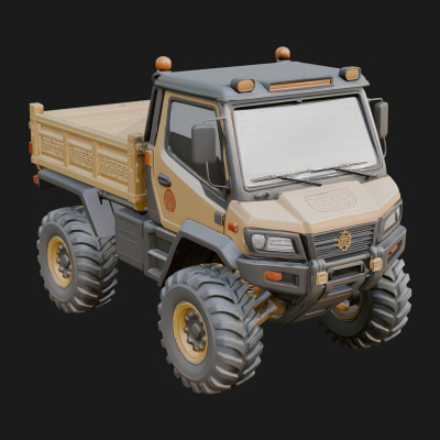 Compact Tipper Truck Model Design 1 3D Print Model