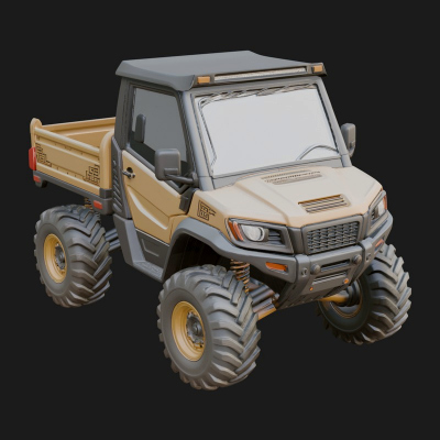 Compact Tipper Truck Model Design 2 3D Print Model
