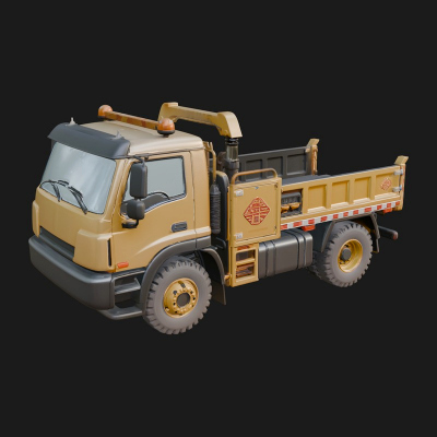 Compact Tipper Truck Model Design 3 3D Print Model