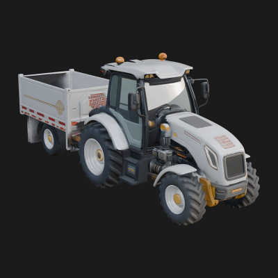 Compact Utility Truck Model Design 3 3D Print Model