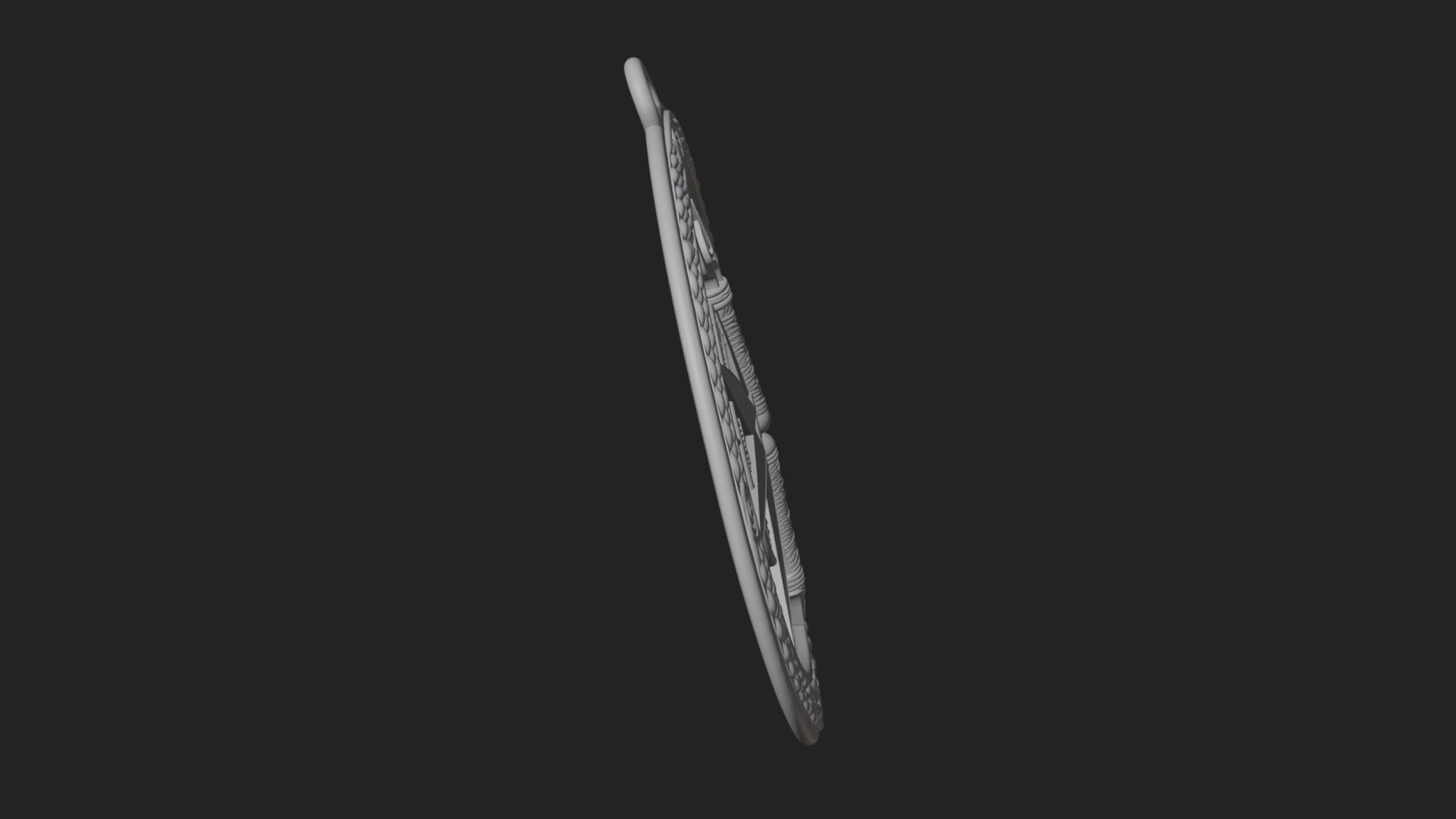 Compass Rose Medallion Pendant Design 8 3D Print Model 3D Model