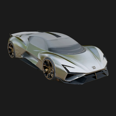 Concept Hypercar Model Design 7 3D Print Model