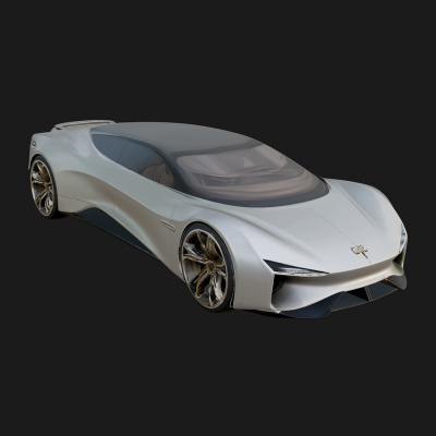 Concept Hypercar Model Design 9 3D Print Model