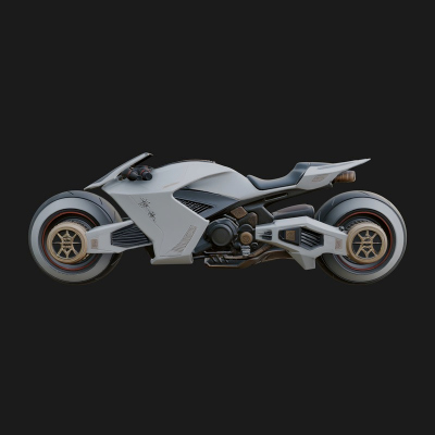 Concept Motorcycle Model Design 5 3D Print Model