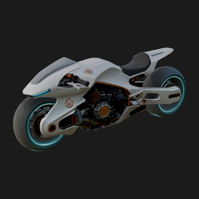 Concept Motorcycle Model Design 8 3D Print Model 3D Model