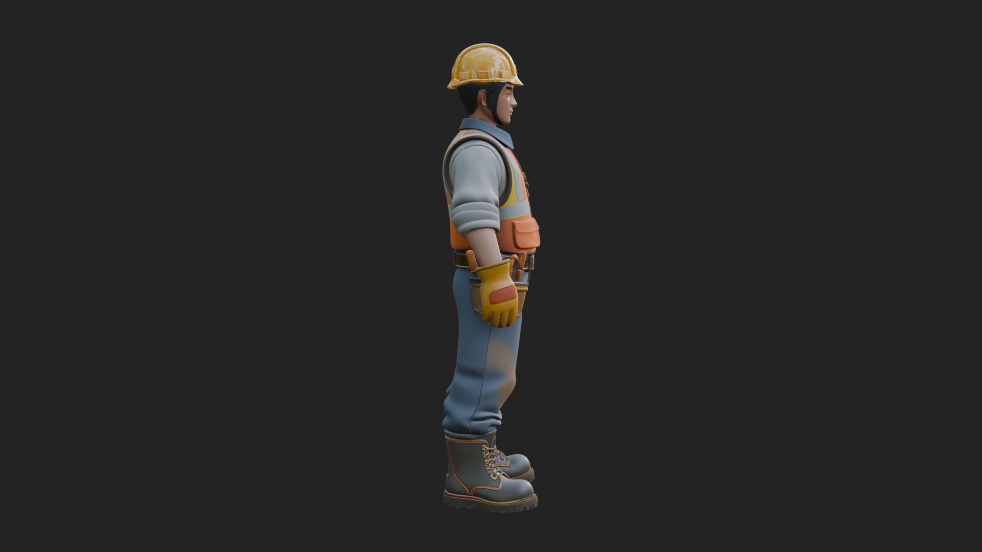Construction Worker Statue Design 8 3D Print Model 3D Model