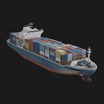 Container Ship Model Design 10 3D Print Model