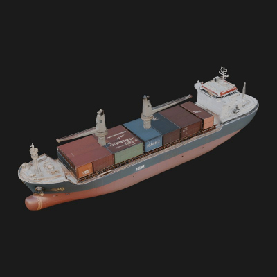 Container Ship Model Design 20 3D Print Model