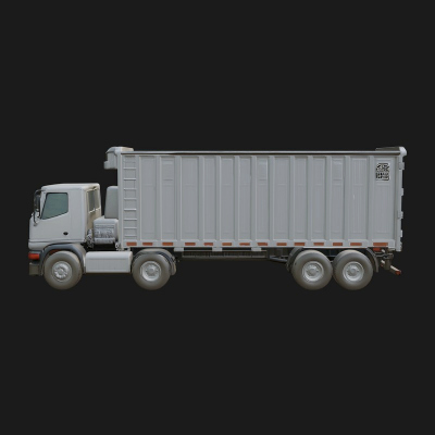 Container Trailer Model Design 3 3D Print Model