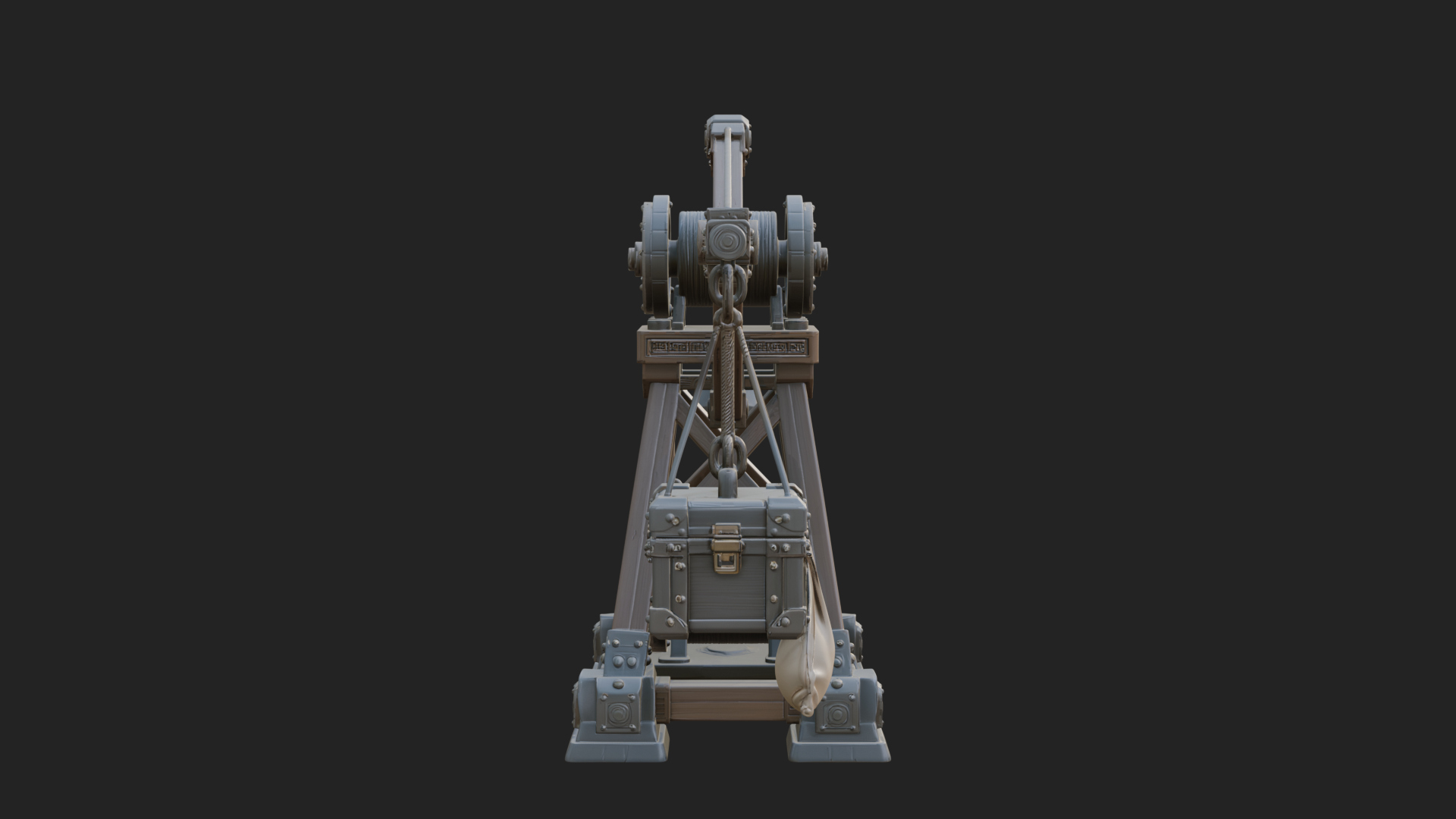Counterweight Trebuchet Model Design 1 3D Print Model 3D Model