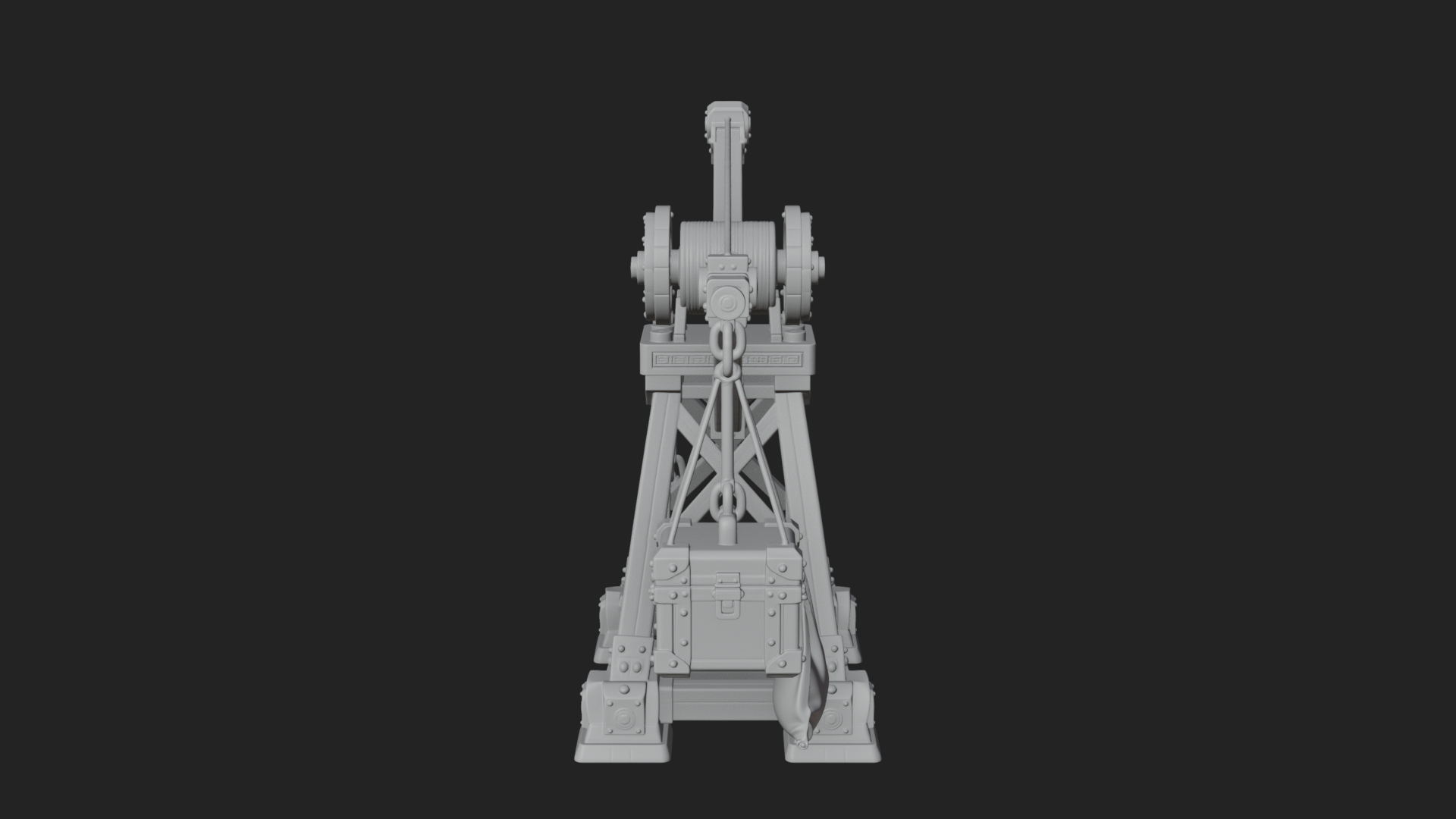 Counterweight Trebuchet Model Design 1 3D Print Model 3D Model
