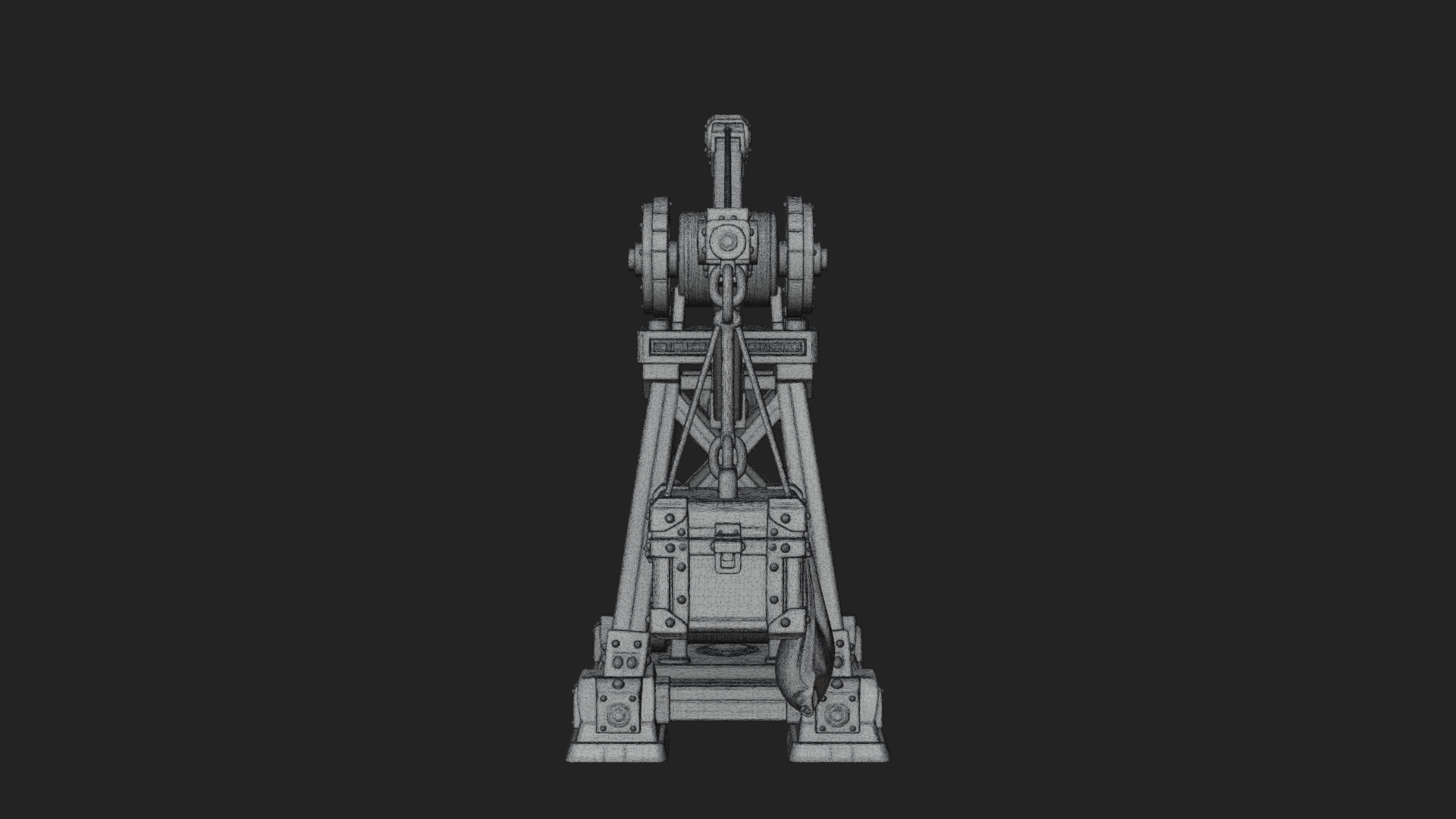 Counterweight Trebuchet Model Design 1 3D Print Model 3D Model
