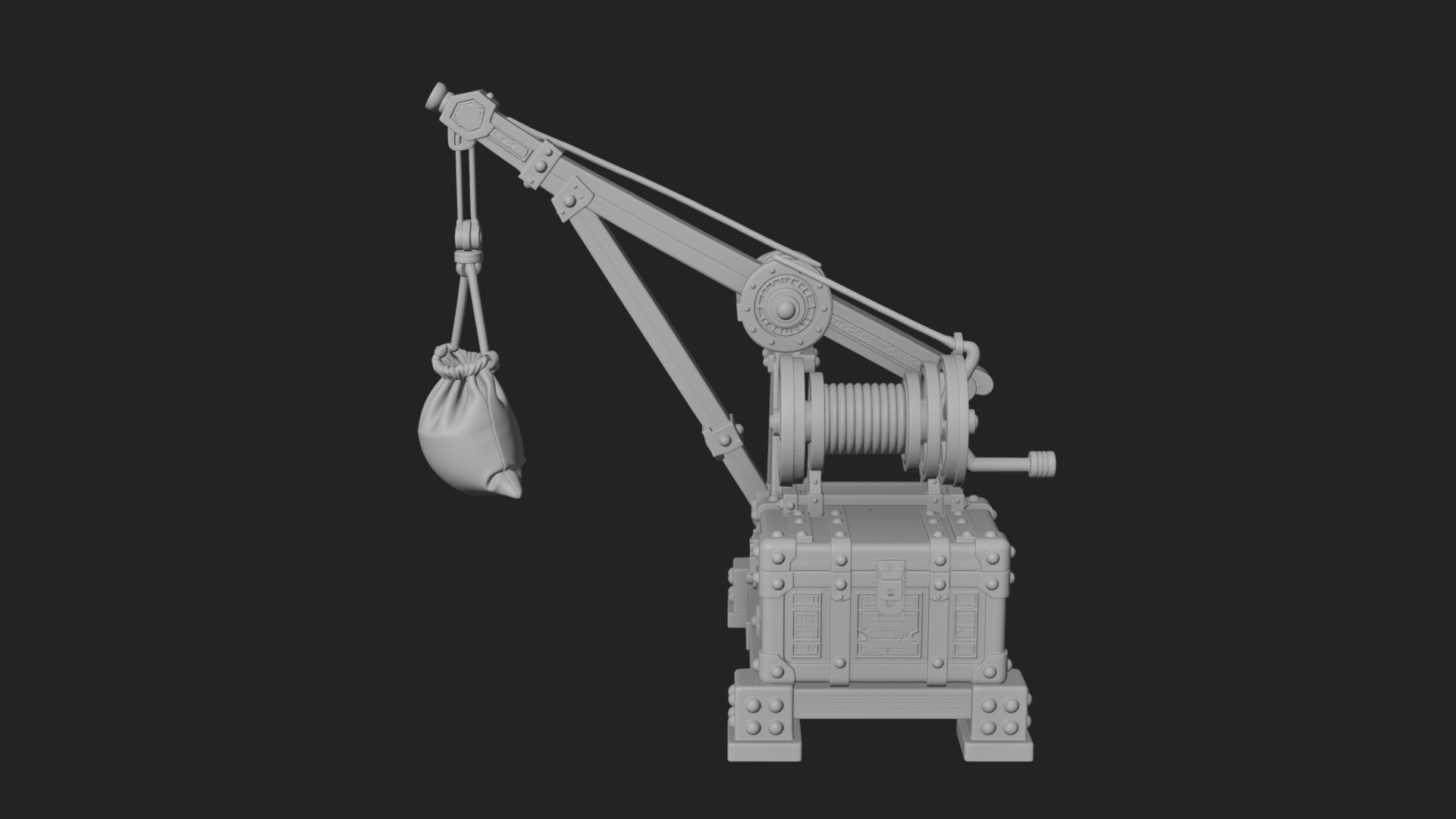 Counterweight Trebuchet Model Design 2 3D Print Model 3D Model