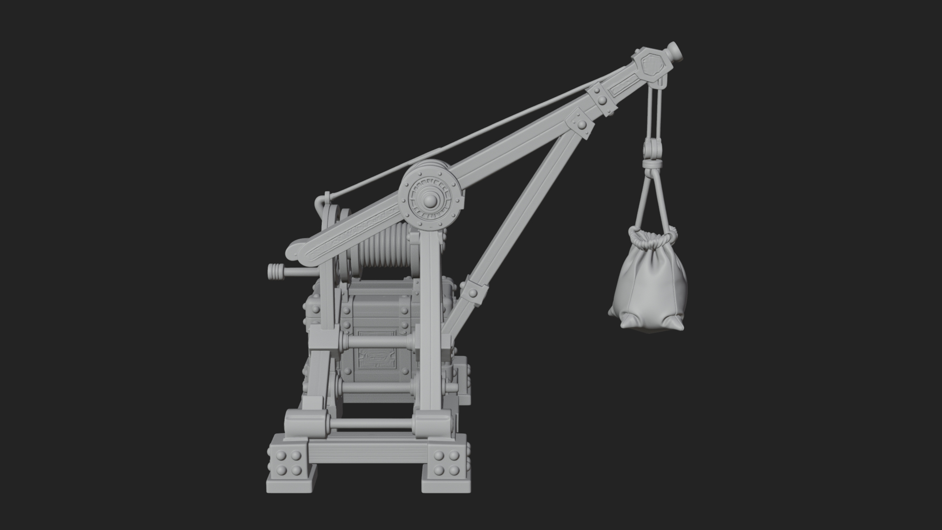 Counterweight Trebuchet Model Design 2 3D Print Model 3D Model