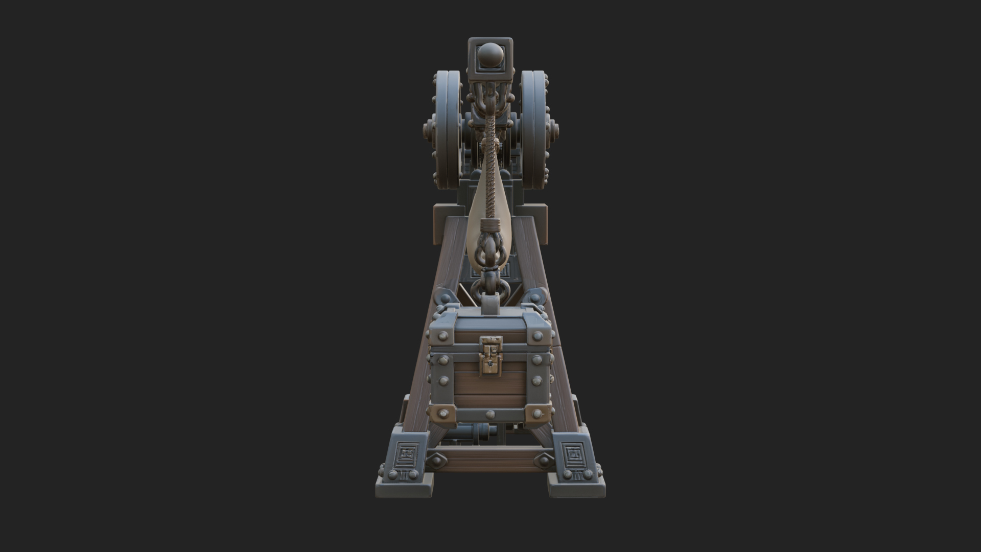 Counterweight Trebuchet Model Design 3 3D Print Model 3D Model