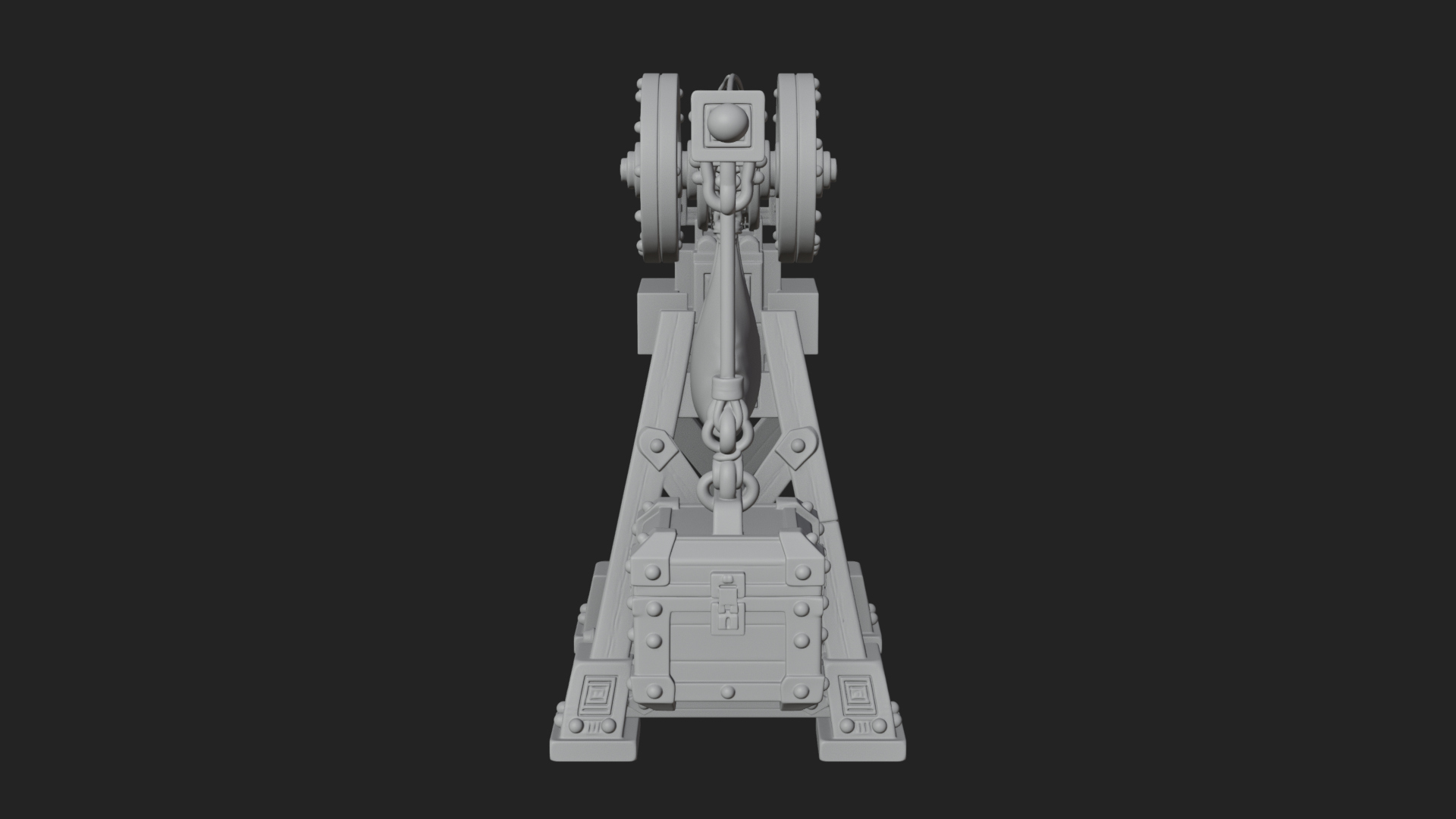 Counterweight Trebuchet Model Design 3 3D Print Model 3D Model