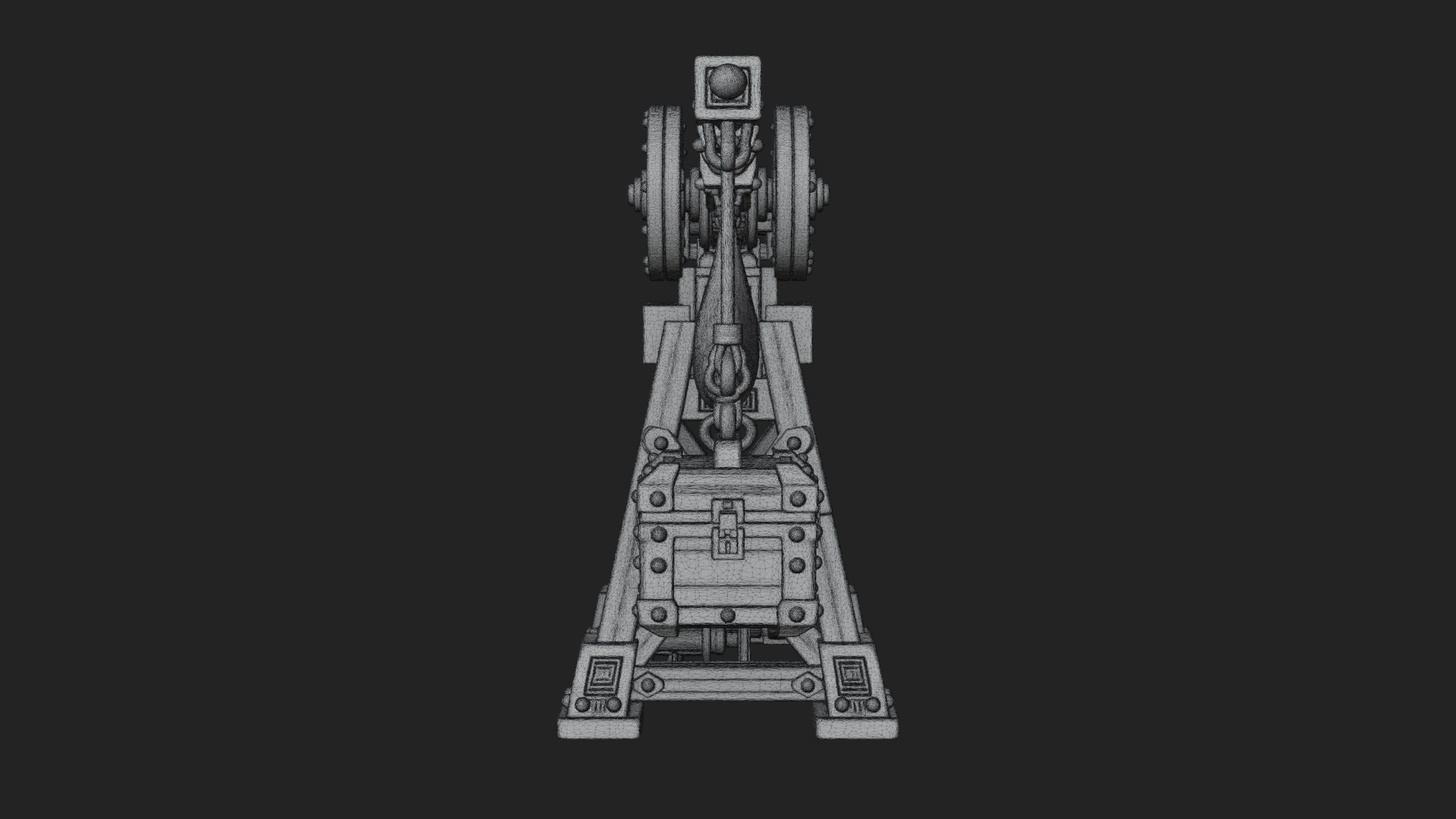 Counterweight Trebuchet Model Design 3 3D Print Model 3D Model