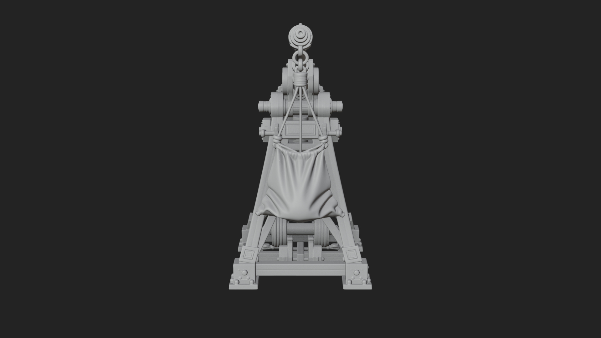Counterweight Trebuchet Model Design 4 3D Print Model 3D Model