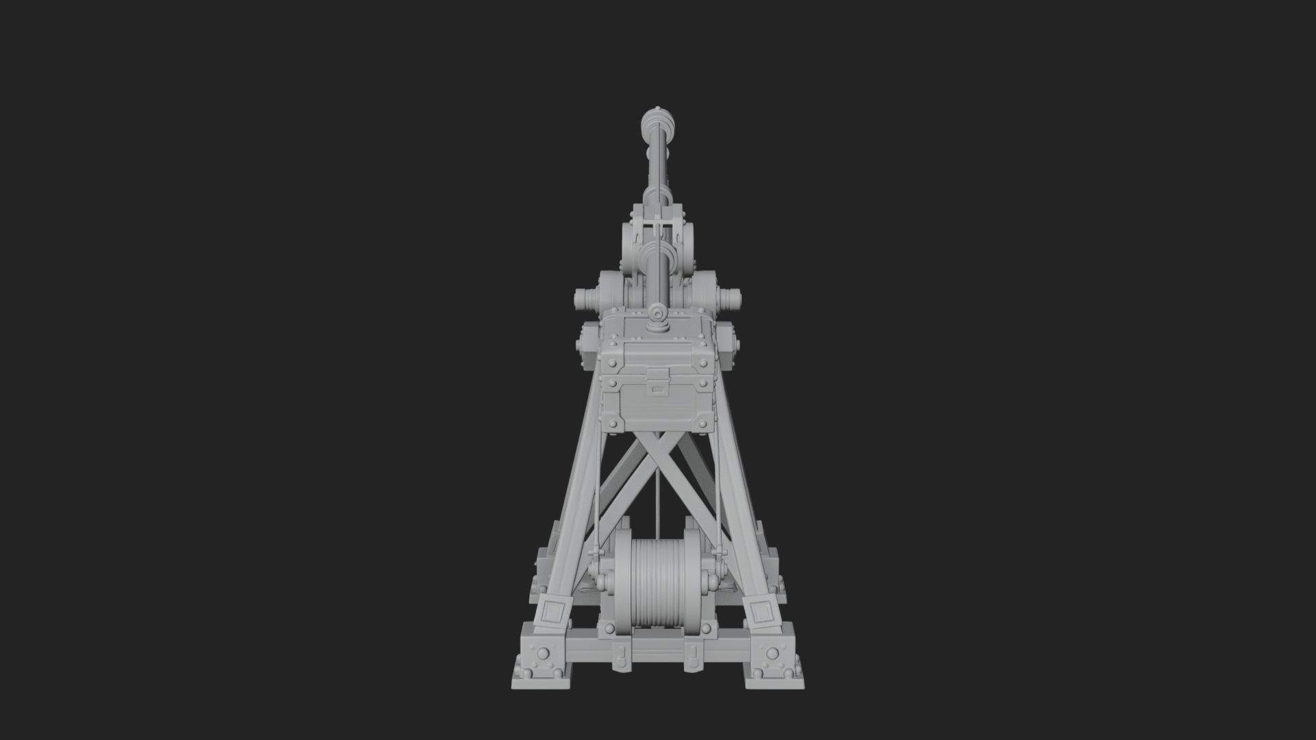 Counterweight Trebuchet Model Design 4 3D Print Model 3D Model