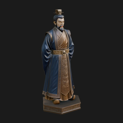 Court Official Robe Statue Design 1 3D Print Model