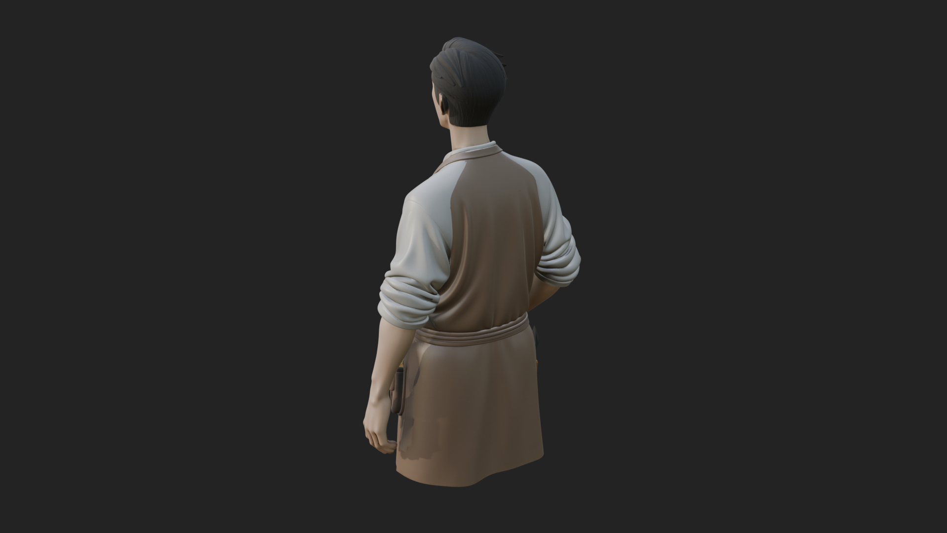 Craftsman Man Statue Design 1 3D Print Model 3D Model