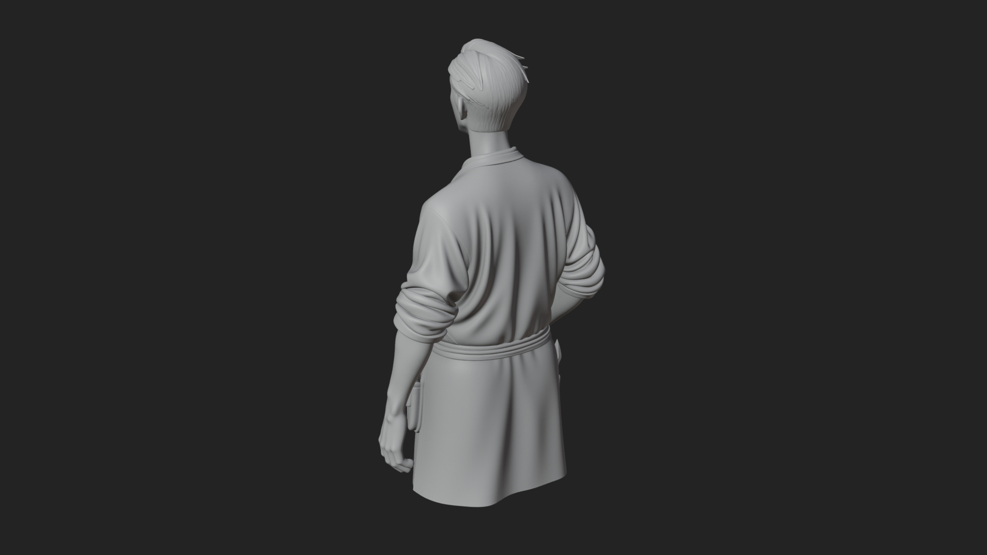 Craftsman Man Statue Design 1 3D Print Model 3D Model