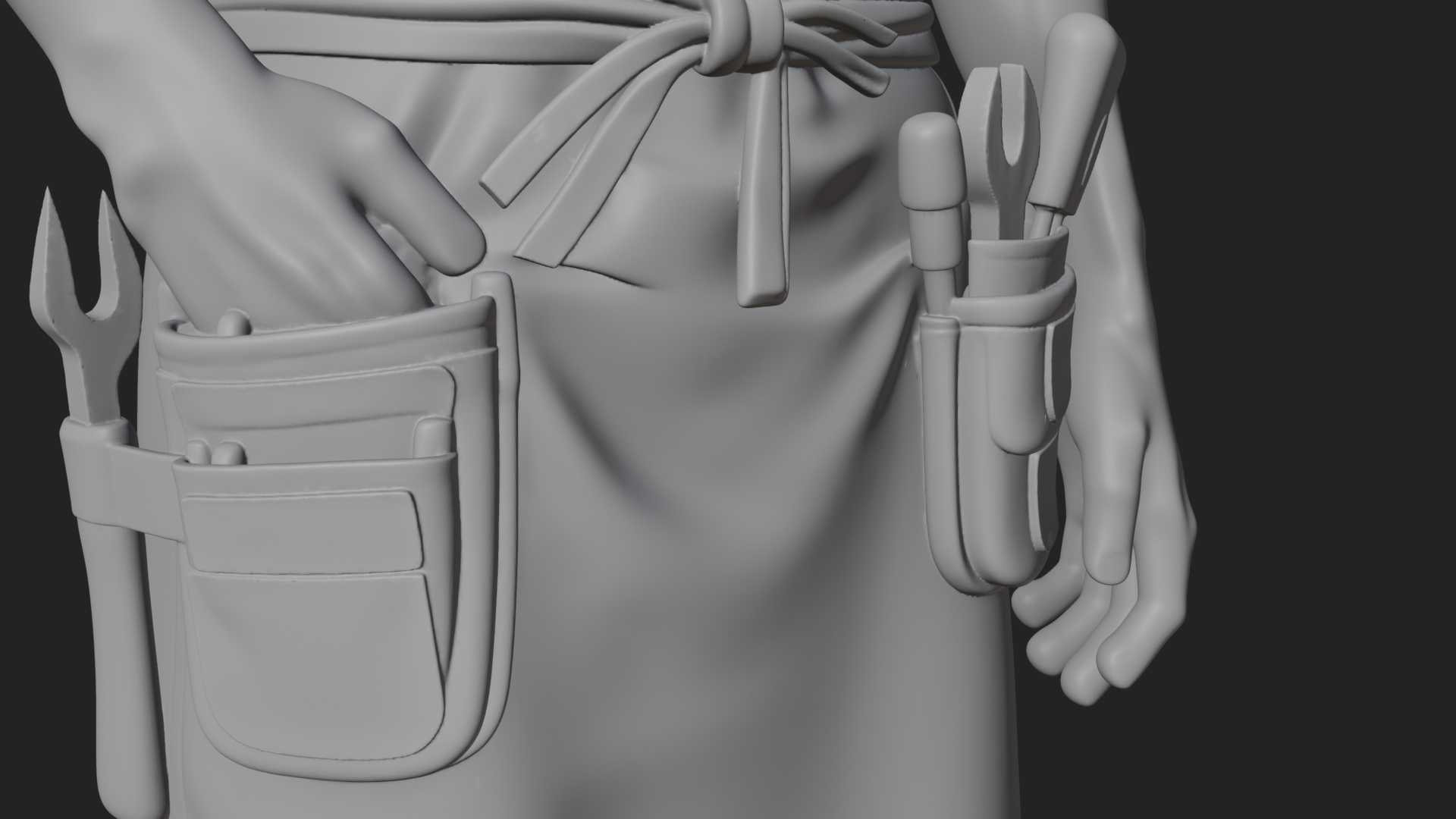 Craftsman Man Statue Design 1 3D Print Model 3D Model
