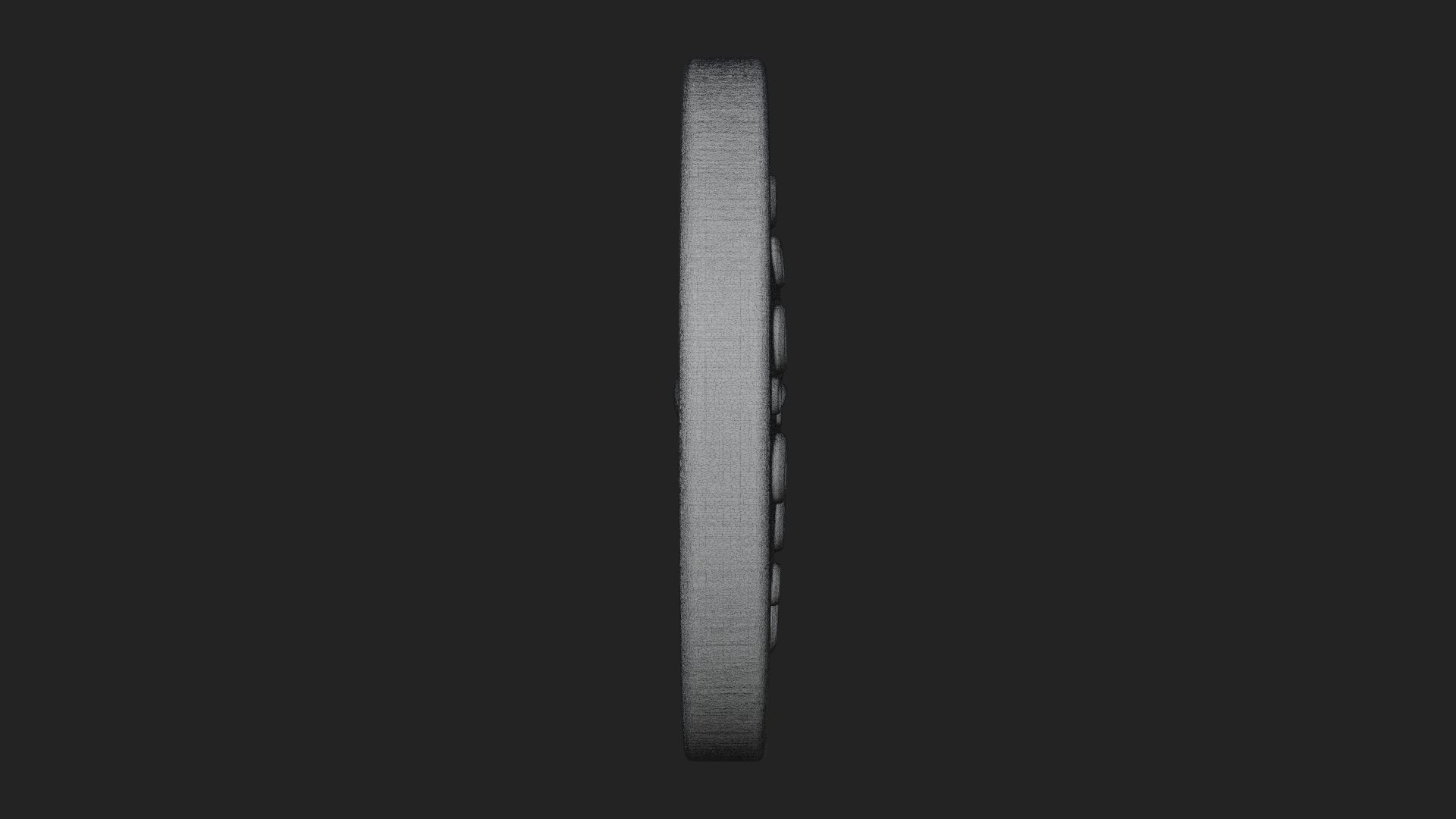 Crater Moon Face Disc Plaque Design 1 3D Print Model 3D Model