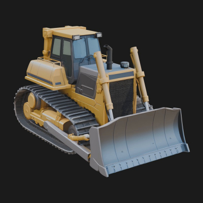 Crawler Bulldozer Model Design 13 3D Print Model