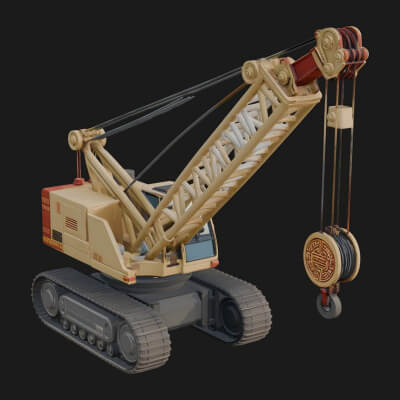 Crawler Crane Model Design 3 3D Print Model
