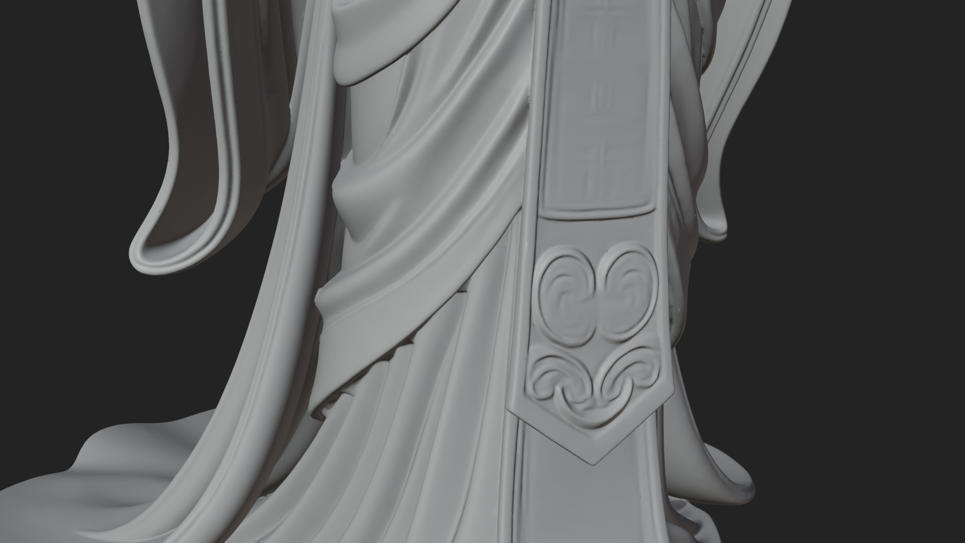Crescent Crown Priestess Statue Design 10 3D Print Model 3D Model