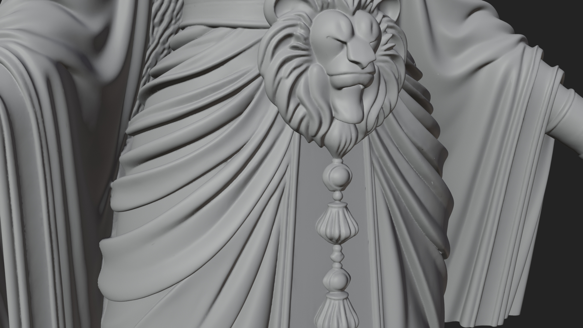 Crescent Crown Priestess Statue Design 11 3D Print Model 3D Model