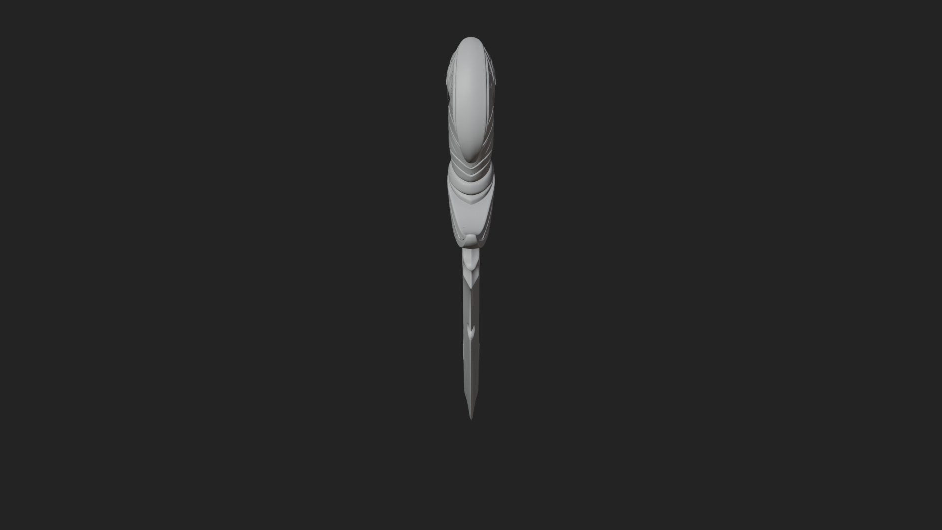 Crescent Hand Blade Model Design 4 3D Print Model 3D Model