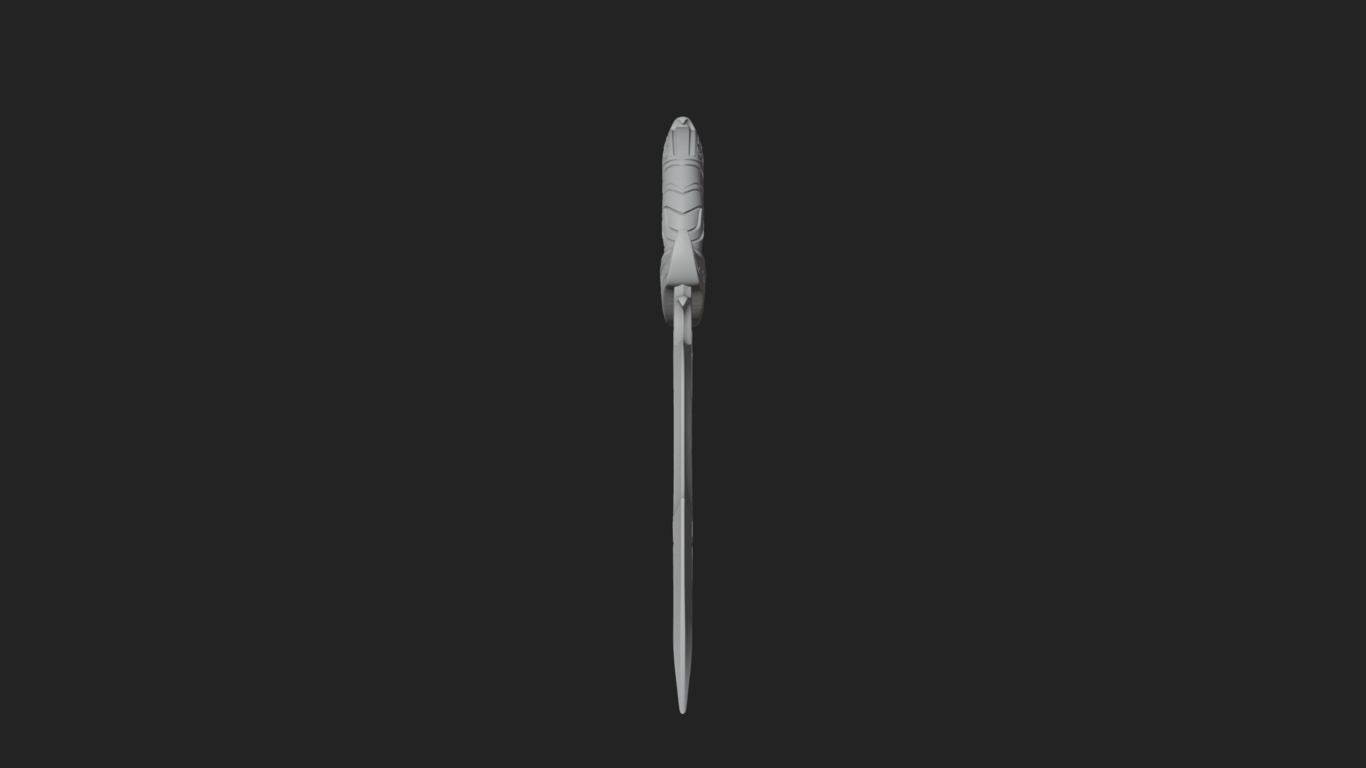 Crescent Hand Blade Model Design 4 3D Print Model 3D Model