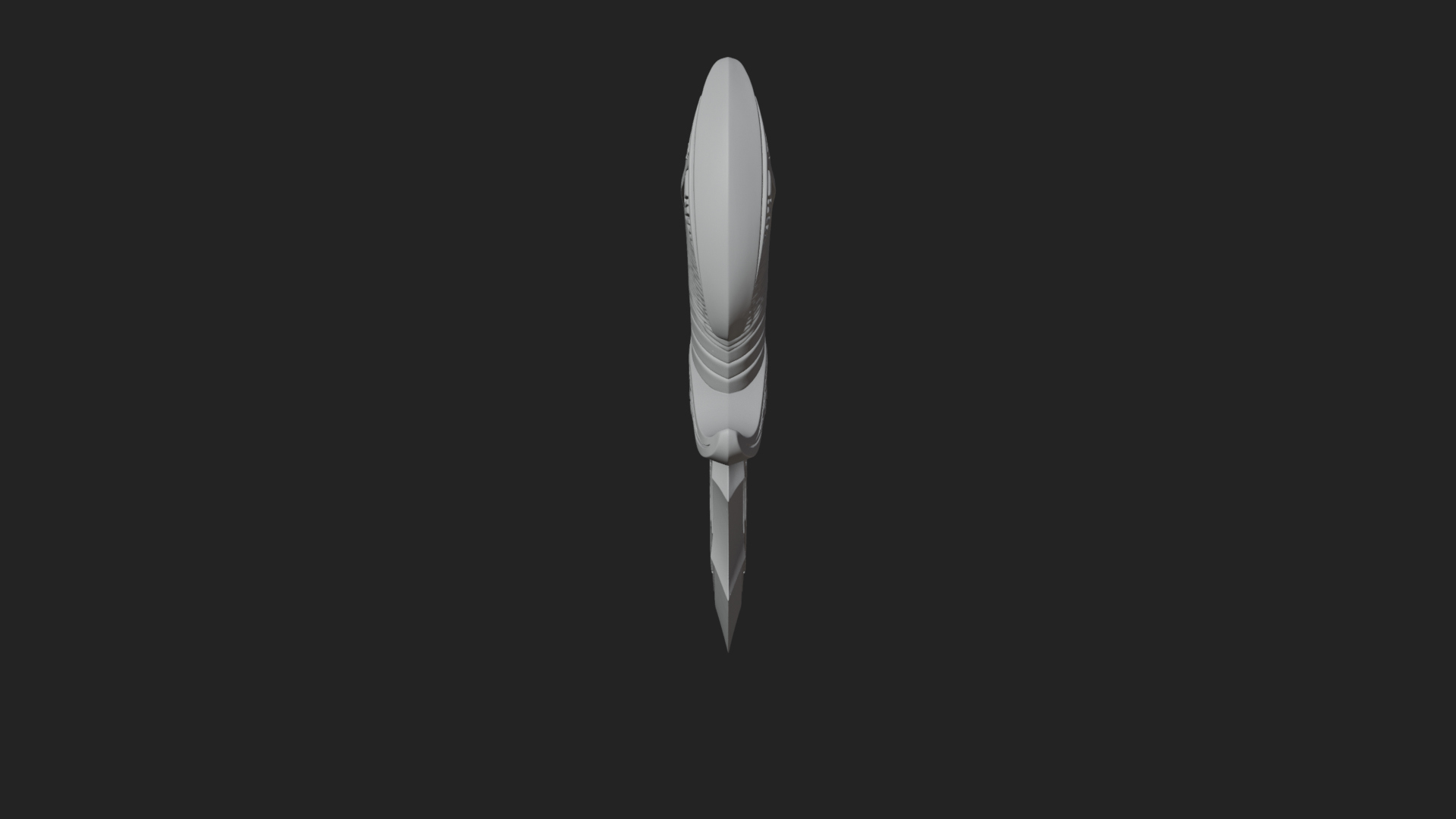 Crescent Hand Blade Model Design 6 3D Print Model 3D Model