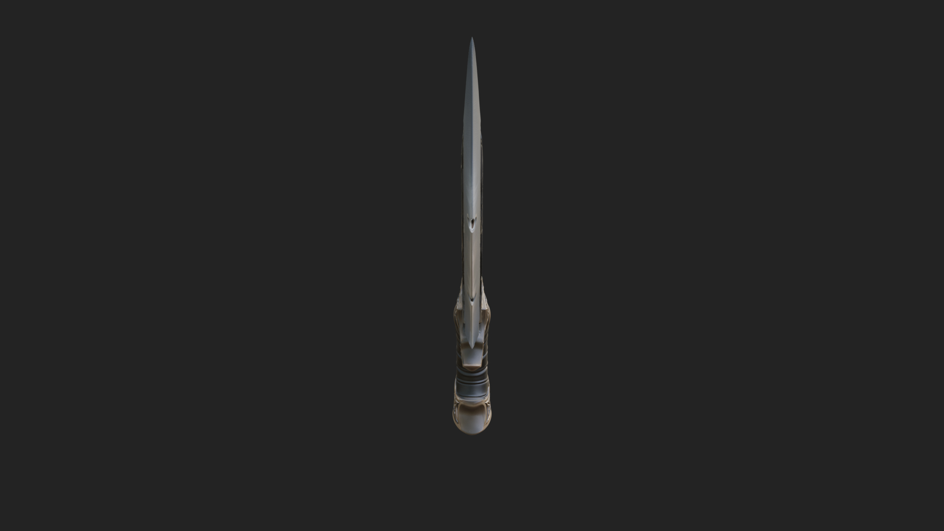 Crescent Hand Blade Model Design 7 3D Print Model 3D Model