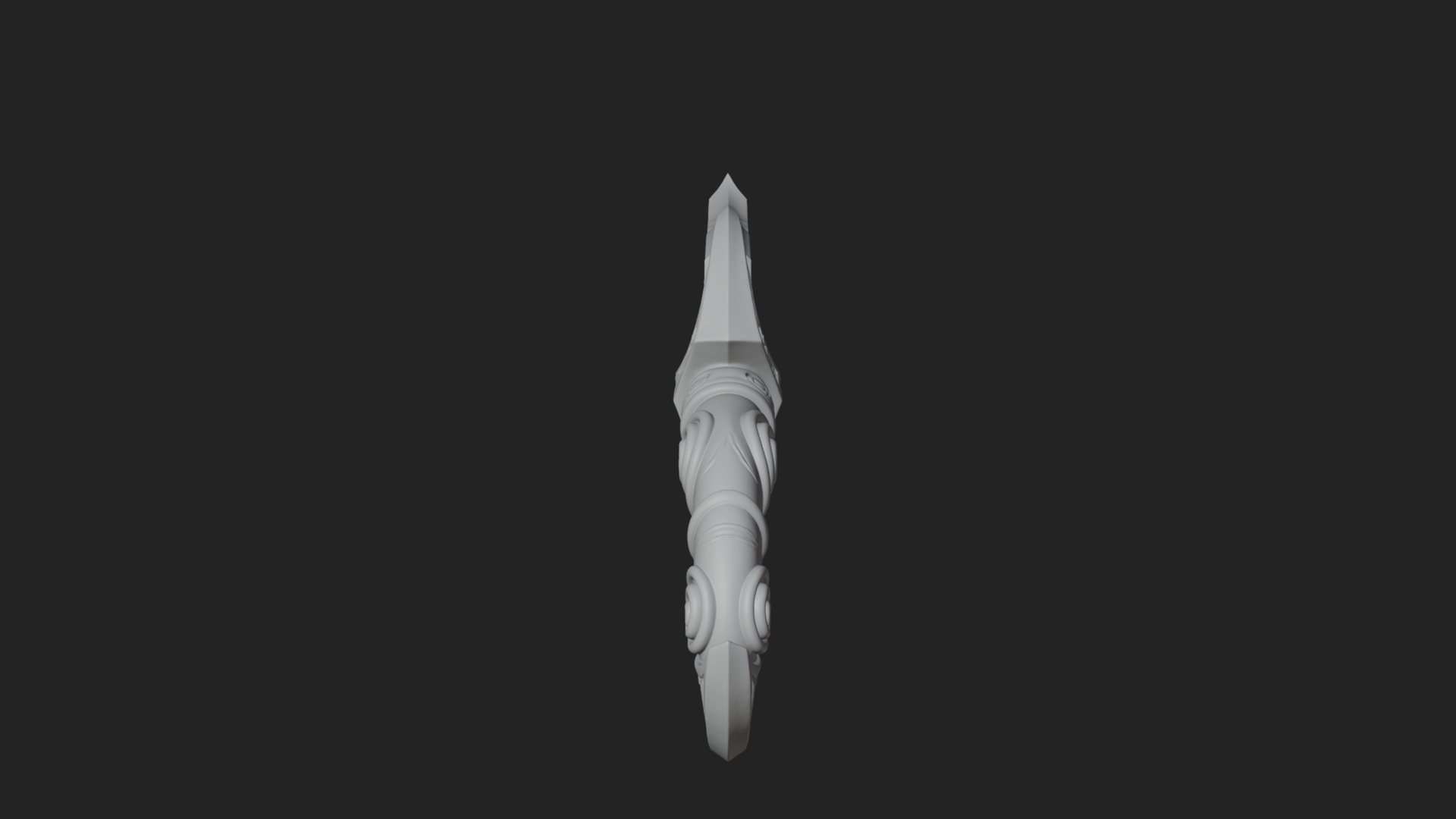 Crescent Hand Blade Model Design 8 3D Print Model 3D Model
