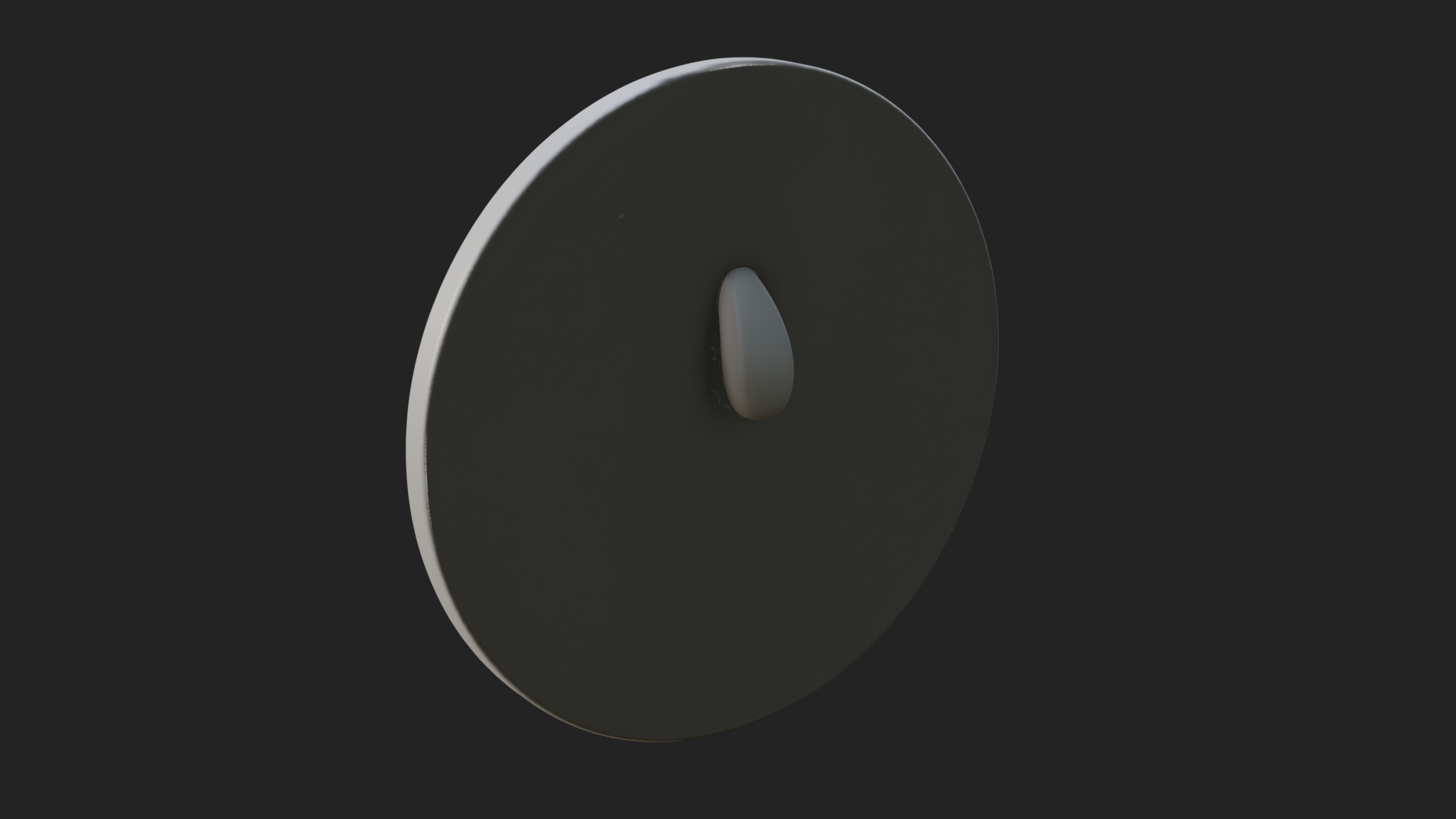 Crescent Huntress Oval Plaque Design 4 3D Print Model 3D Model