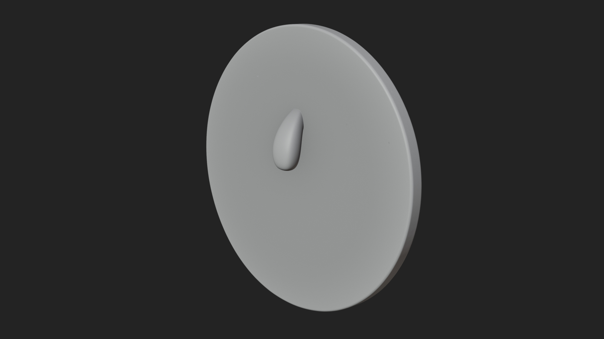 Crescent Huntress Oval Plaque Design 4 3D Print Model 3D Model
