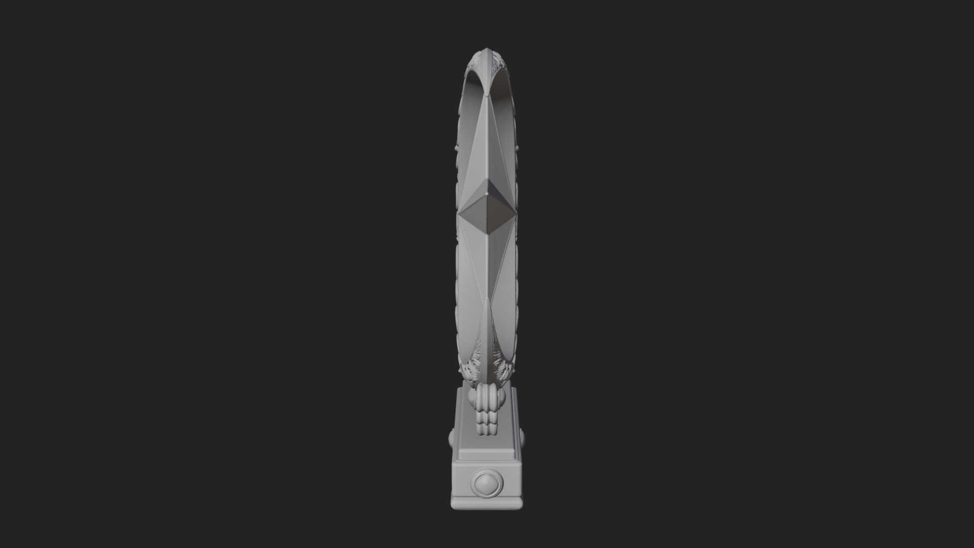 Crescent Moon Star Stand Ornament Design 1 3D Print Model 3D Model