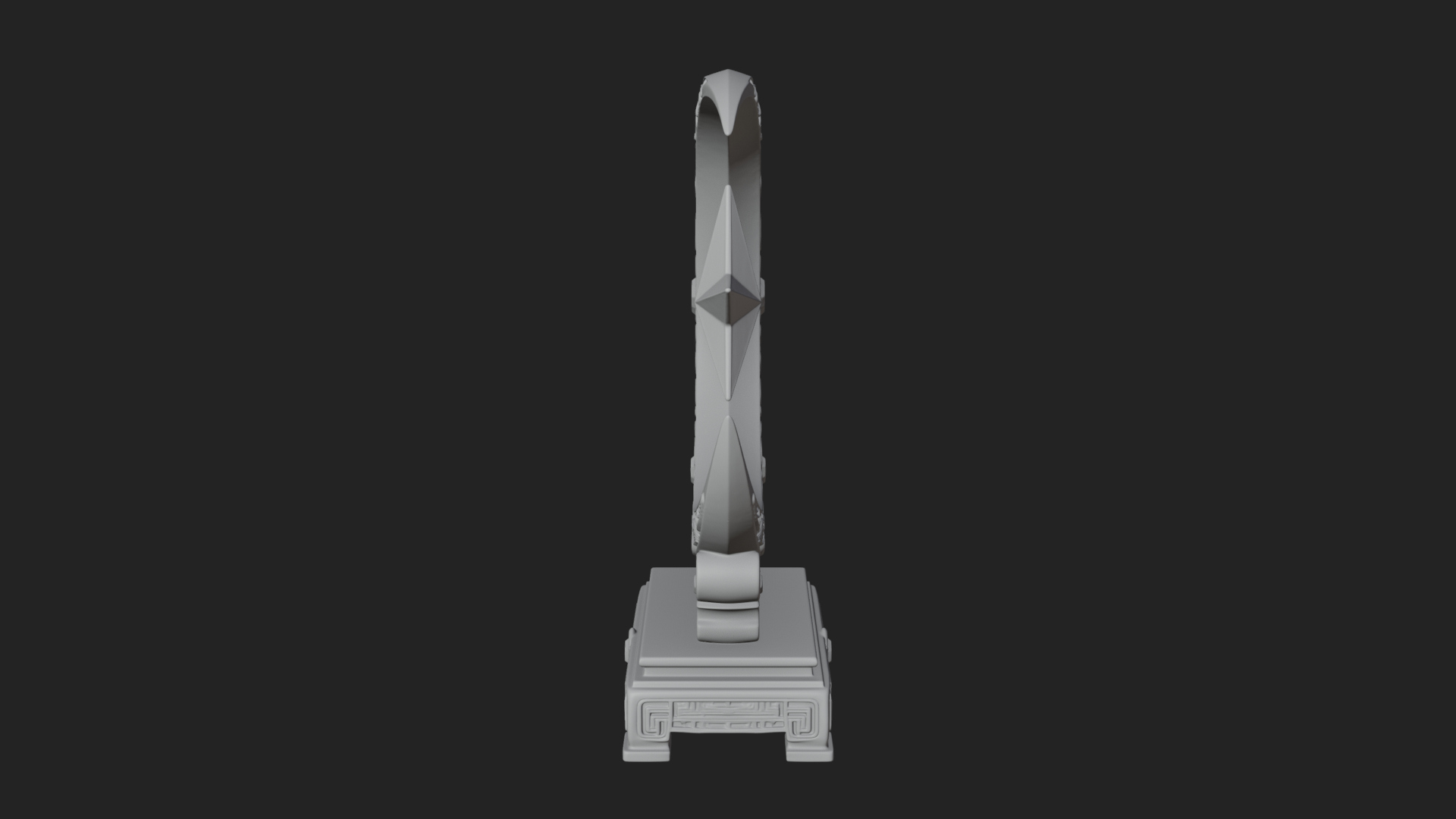 Crescent Moon Star Stand Ornament Design 3 3D Print Model 3D Model